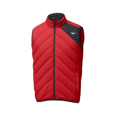 Chaquetas De Plumas Mizuno Breath Thermo Move Gilet Hombre - Rojos - Chile M309JPMKHD